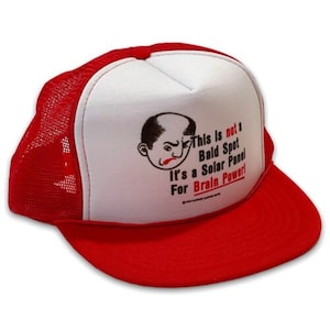 Bald Spot Funny Dat Hat Vintage Snapback 1990s Trucker Cap