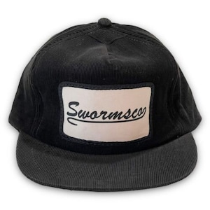 Swormsco Patch Corduroy Vintage Snapback Hat 90s Trucker Dad Cap Somerset PA