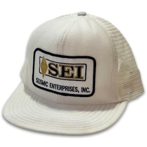 Vintage Seismic Enterprises Inc SEI Snapback Hat USA Made Oil and Gas Patch Cap