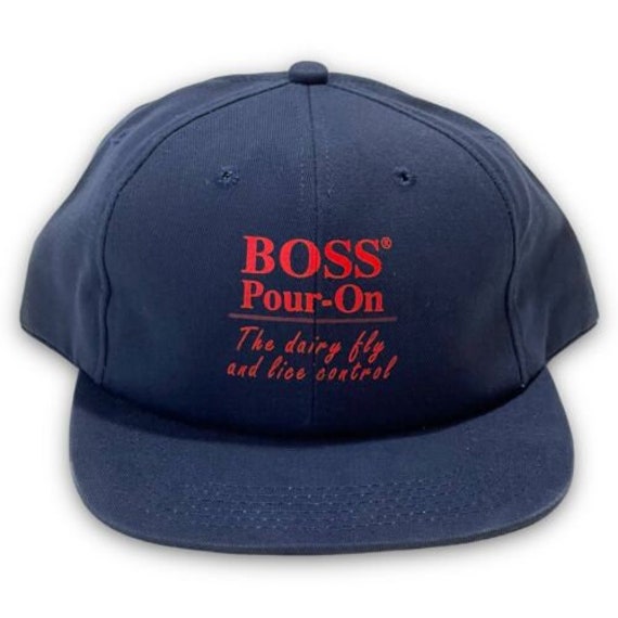 Boss Pour On Dairy Fly Spray Vintage Snapback Hat 