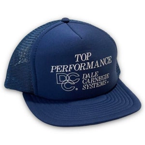 Dale Carnegie Systems Top Performance Vintage Snapback Hat 1980s Dad Cap