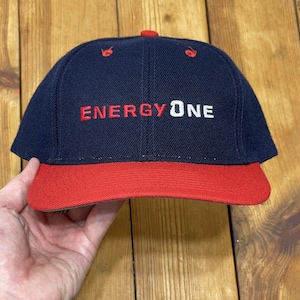 Vintage Snapback Hat Energy One Logo 1990s Cap