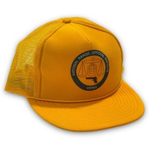 USPSA Range Officers Institute Vintage Snapback Hat 1990s Shooters Trucker Cap