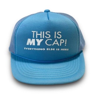 Vintage This is MY Cap Funny Snapback Dad Hat 1990s Rope Trucker Cap