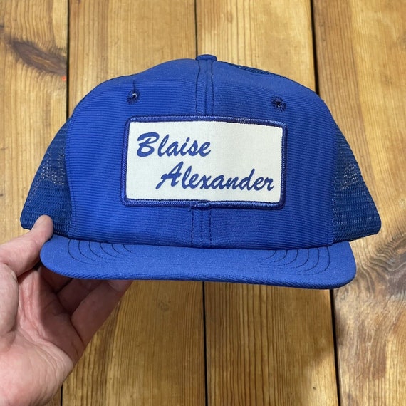 Vintage Snapback Trucker Hat Blaise Alexander Sig… - image 1