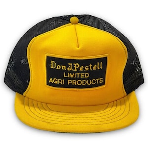 Don J Pestell Agri Products Vintage Patch Snapback Hat 1980s Farmer Trucker Cap