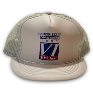 International Shooting Masters Vintage Snapback Hat 1991 Senior Staff Cap