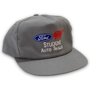 Ford AAA Student Vintage Snapback Hat Made in the USA Dad Automotive Cap