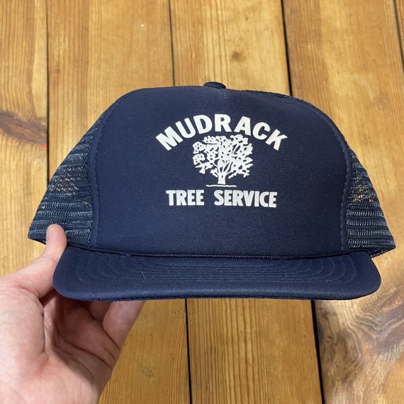 Vintage Snapback Trucker Hat Mudrack Tree Service… - image 1