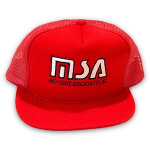 MidState Associates Inc Vintage Snapback Hat 1990s Trucker Cap Baraboo Wisconsin