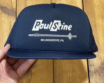 Vintage Snapback Trucker Hat Paul Stine Chevrolet Oldsmobile Logo 1990s Cap