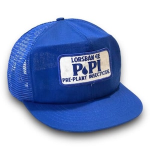 Lorsban 4E insecticide Patch Vintage Snapback Hat 1990s Trucker Cap USA Made