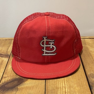 Vintage USA Made St Louis Cardinals Trucker Hat 80s Snapback Baseball Cap