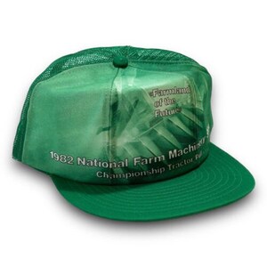 Championship Tractor Pull 1982 Farm Show Snapback Hat Graphic Cap USA Made