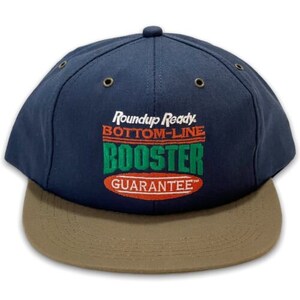 Vintage Roundup Ready Booster Snapback Hat K Products Made in USA Cap