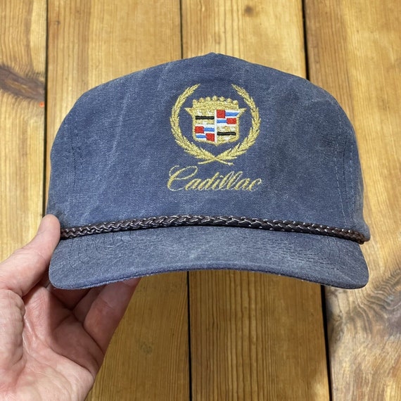 Vintage Snapback Trucker Hat Cadillac Embroidered 