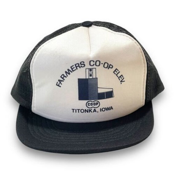 Vintage Farmers CO OP Titonka Iowa 1980s 1990s Cap Sn… Gem