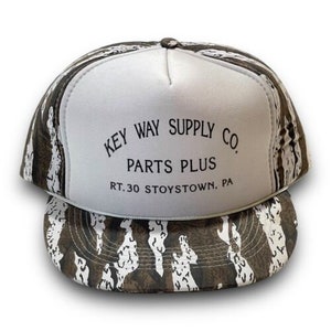 Key Way Supply Parts Plus Vintage 1990s Cap Stoystown Pennsylvania Snapback Hat