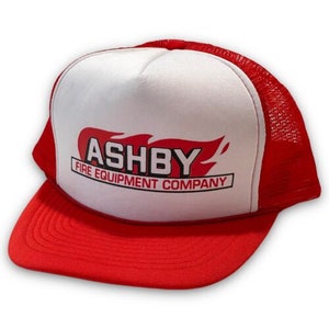 Ashby Fire Equipment Vintage Snapback Hat 90s Rope Trucker Cap Oakland Maryland
