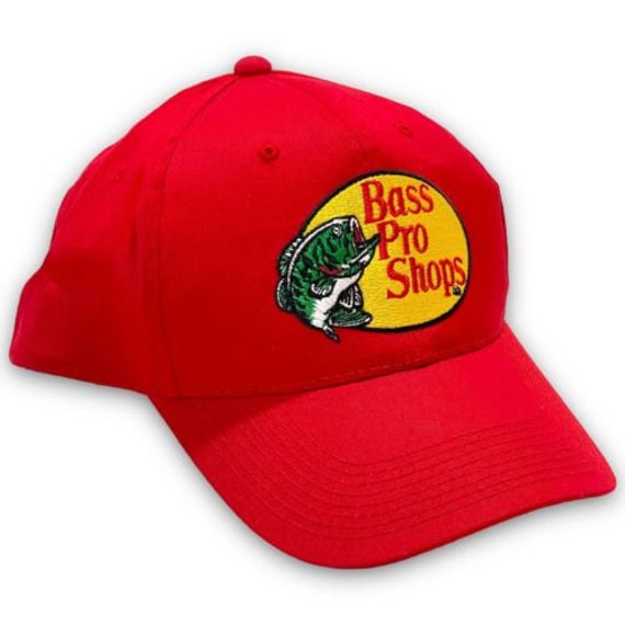 Bass Pro Shops Embroidered Logo Snapback Hat 1990s Fishing Cap