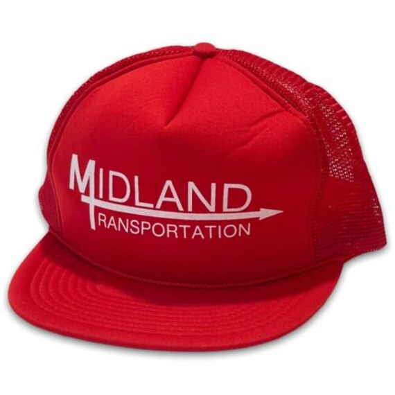 Midland Transportation VINTAGE Snapback Hat 1990s 