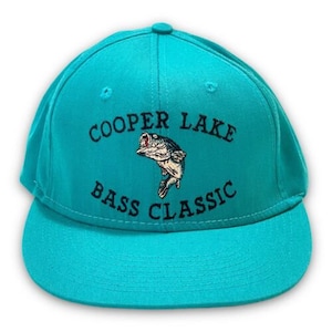 Cooper Lake Bass Classic of Cooper Texas Snapback Hat 90s Fishing Tournament Cap