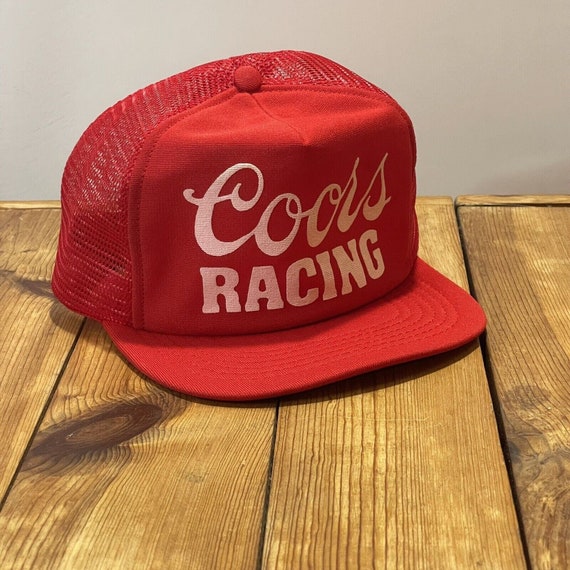 Vintage Coors Racing NASCAR Snapback Trucker Hat … - image 1