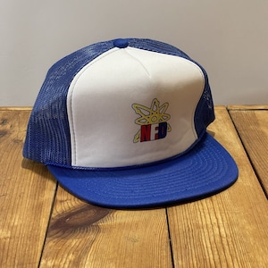 Vintage NFD Logo Snapback Rope Trucker Hat 1990s Dad Cap