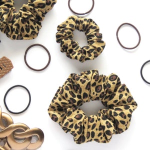 Leopard Scrunchies, Cheetah Scrunchies, Mini Cheetah Scrunchies