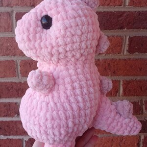 Cute Giant Velvet Crochet Dinosaur Plushies