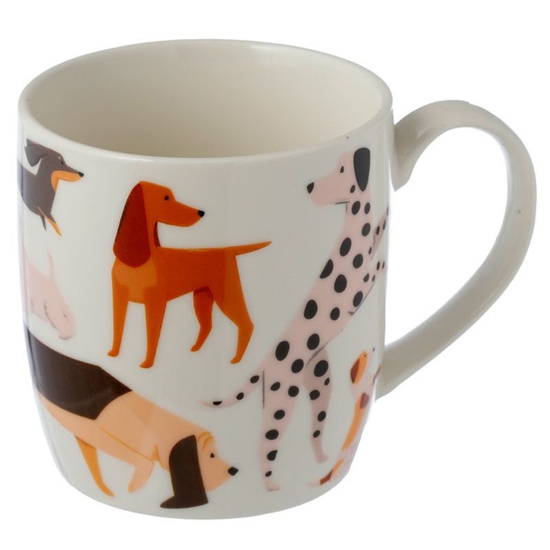 Barks Dog Hund Tasse aus Porzellan mit Teeei und Deckel Bild 4