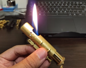 briquet à pétrole rétro coupe-vent en cuivre pur