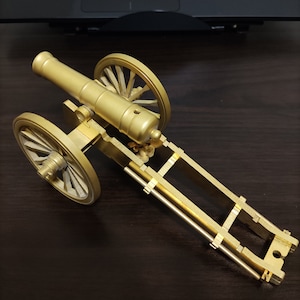Handmade Brass Vintage Napoleon Cannon Model