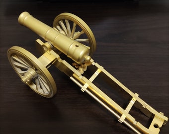 Handmade Brass Vintage Napoleon Cannon Model