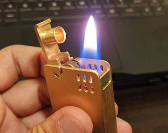 Isqueiro de ejeção de latão puro feito à mão