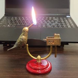 Retro Brass Desktop Bird Kerosene Lighter