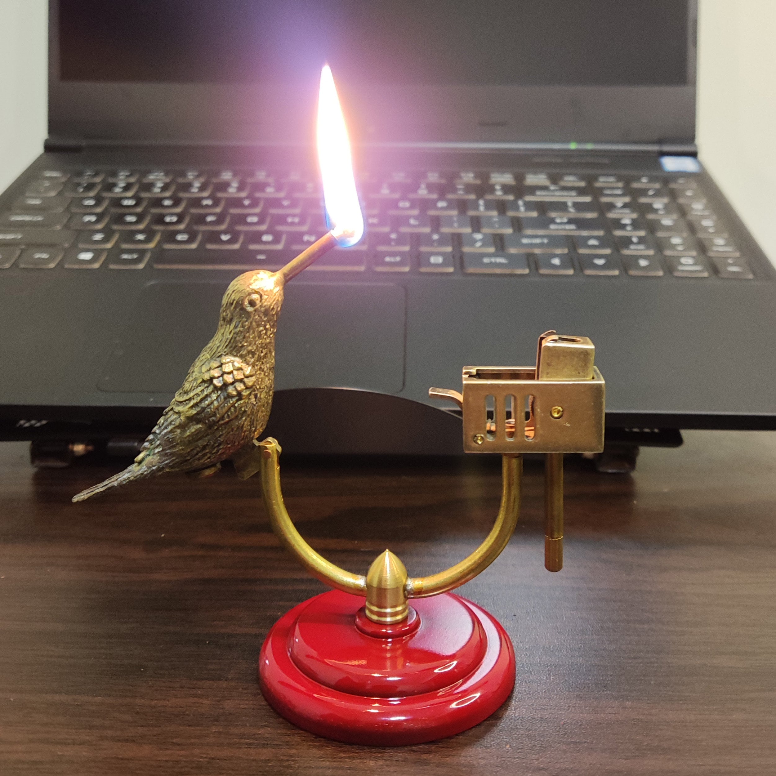 Retro Brass Desktop Bird Kerosene Lighter - Etsy