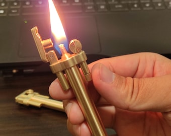 Retro pure copper kerosene lighter