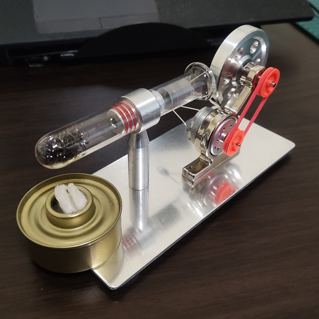 Sterling Engine Motor Model Educational Toy Electricity Generator Etsy