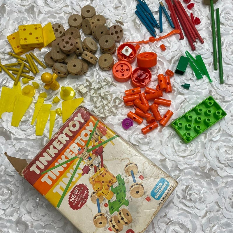 Vintage Tinker Toys - Etsy