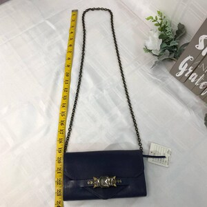Anthropologie Navy Rhinestone Bejeweled Crossbody New without Tags image 5