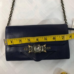 Anthropologie Navy Rhinestone Bejeweled Crossbody New without Tags image 6