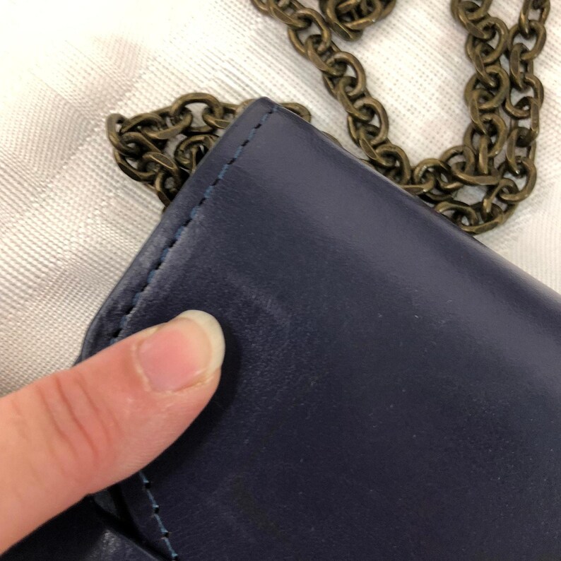 Anthropologie Navy Rhinestone Bejeweled Crossbody New without Tags image 8
