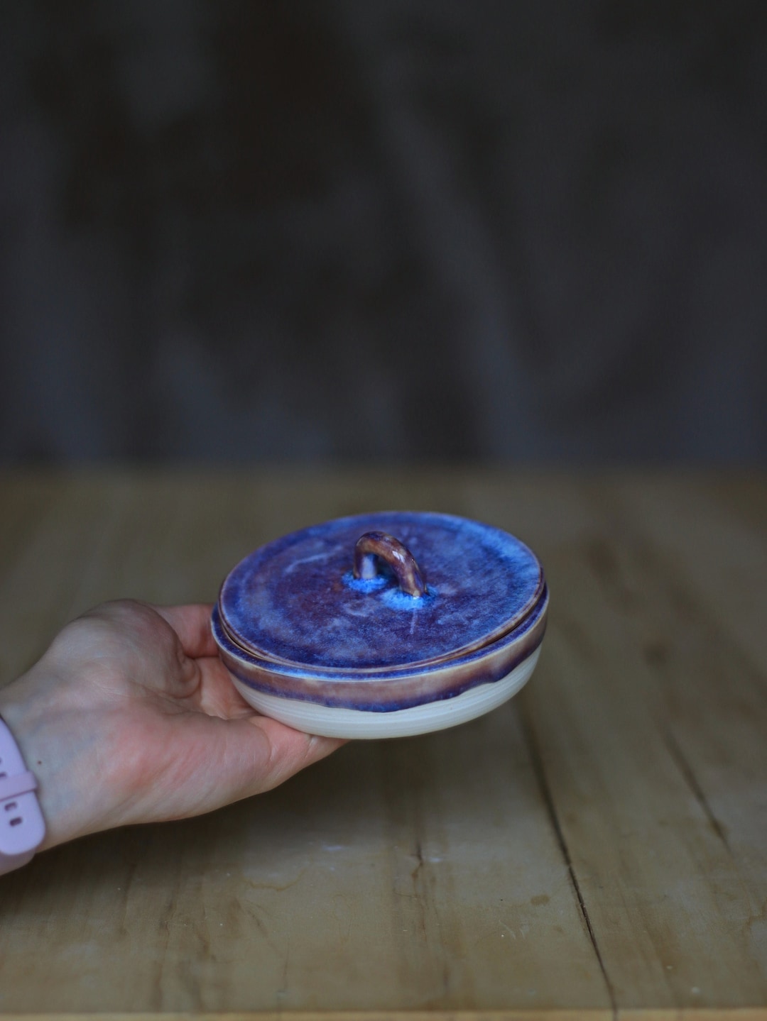 Pottery Salt Cellar, Salt Cellar, Salt Cellar With Lid, Salt Cellar