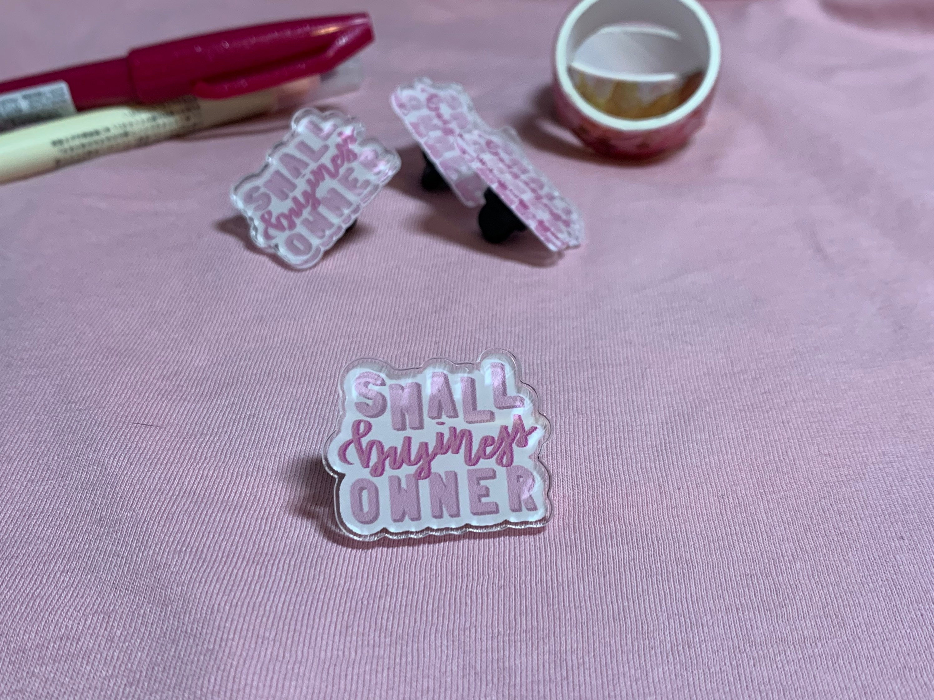 Small Business Owner Acyrlic Pin - Etsy