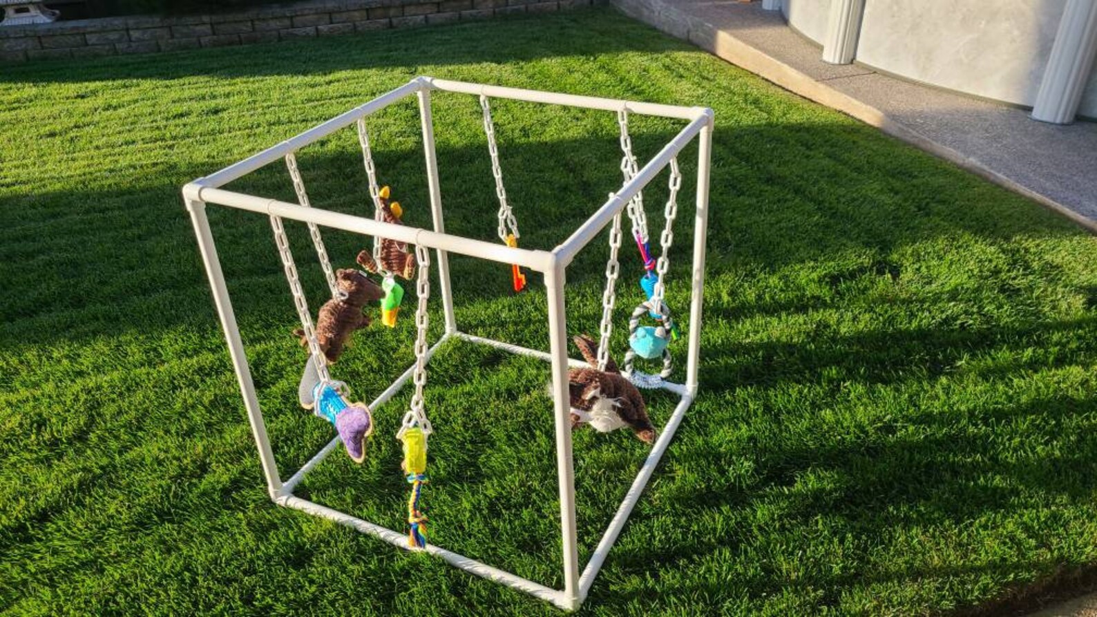 Puppy Jungle Play Gym Dog Toys PVC Pipe Standard Medium Etsy