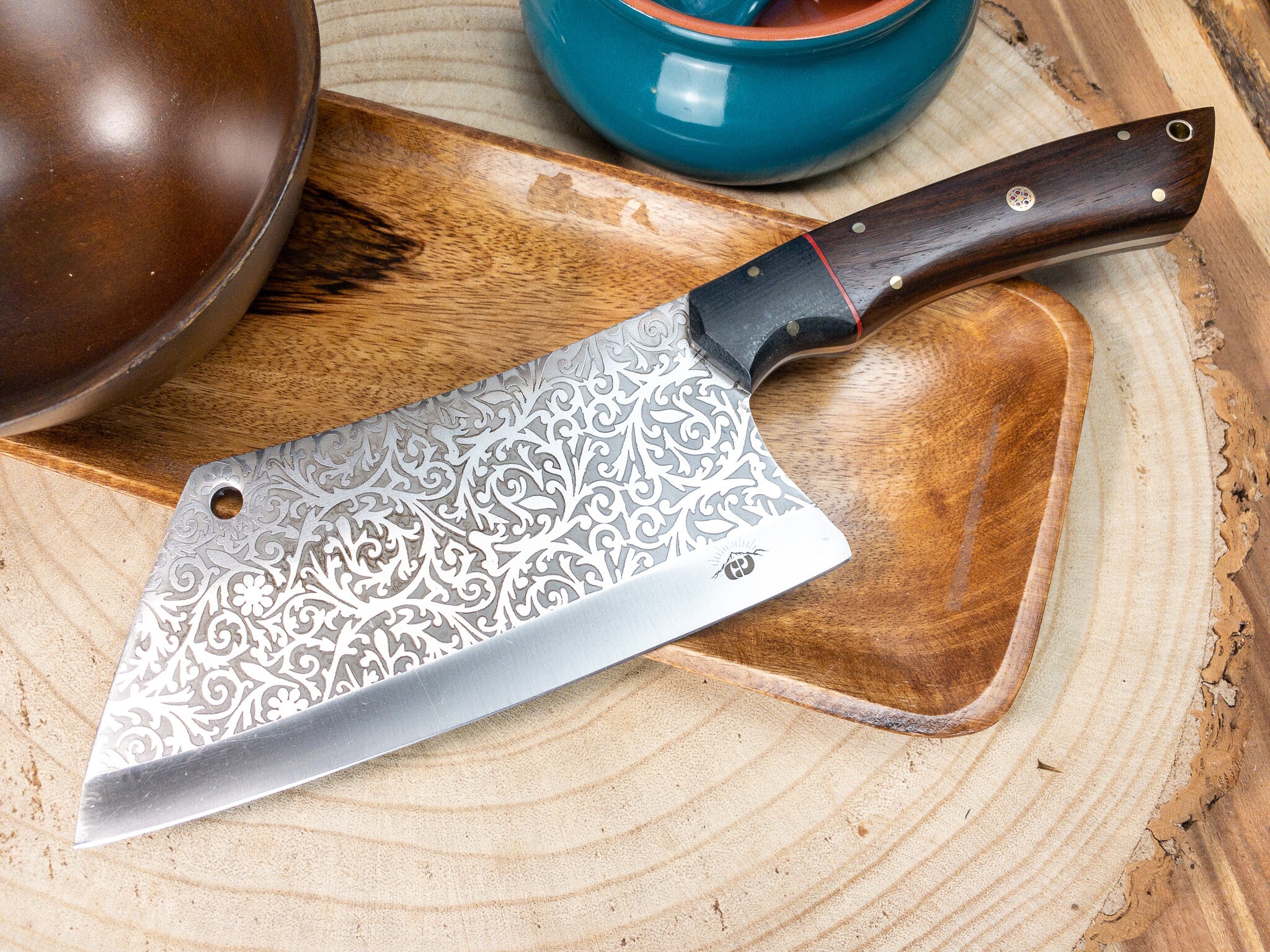 Serbian Chef Chopper / Cleaver Knife Hand in 1085 Steel Etsy