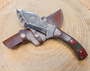 Handmade 1095 Steel Hunting Knife: The Ranger, Pakkawood Handle