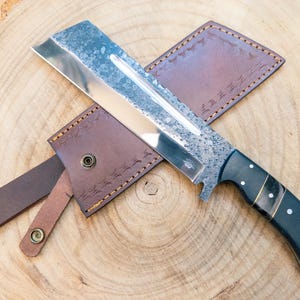 Chopper / Cleaver / Camping Meat Knife Hand Forged in 1095 steel