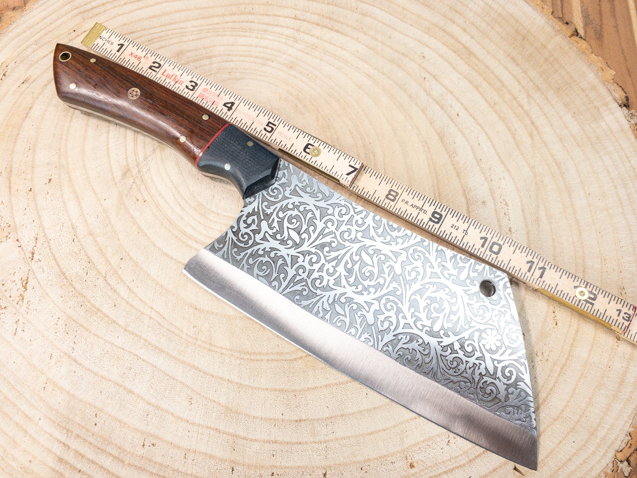 Serbian Chef Chopper / Cleaver Knife Hand in 1085 Steel Etsy